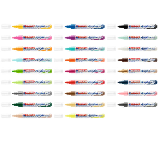 Acrylmarker edding e-5100 medium verkeerswit