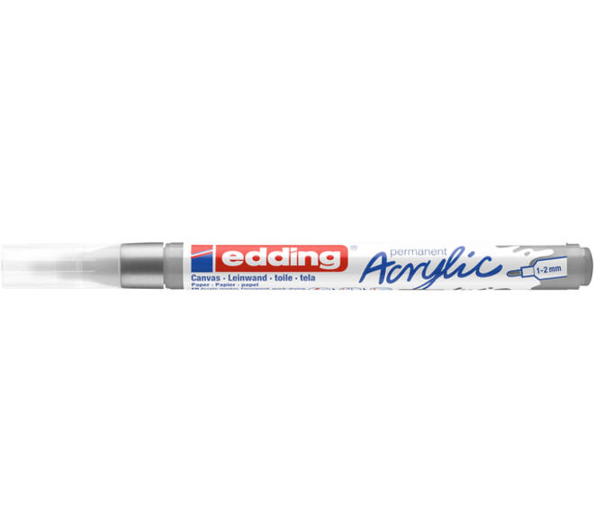 Acrylmarker edding e-5300 fijn zilver