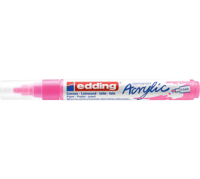 Acrylmarker edding e-5100 medium neon roze