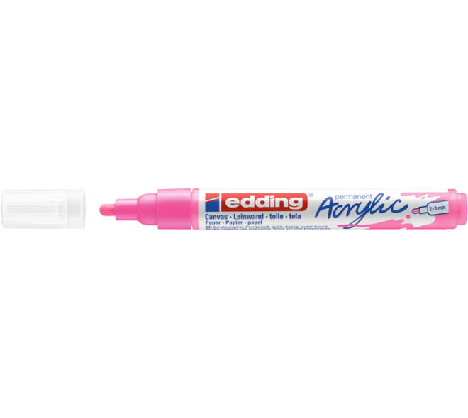 Acrylmarker edding e-5100 medium neon roze