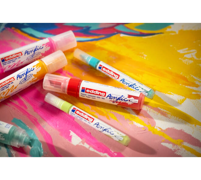 Acrylmarker edding e-5100 medium verkeerswit