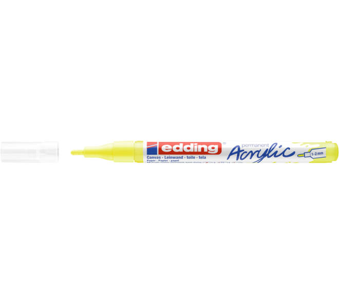 Acrylmarker edding e-5300 fijn neon geel