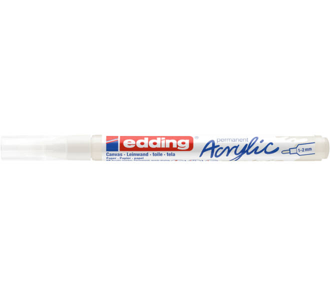 Acrylmarker edding e-5300 fijn verkeerswit