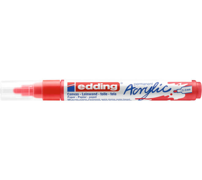 Acrylmarker edding e-5100 medium verkeersrood