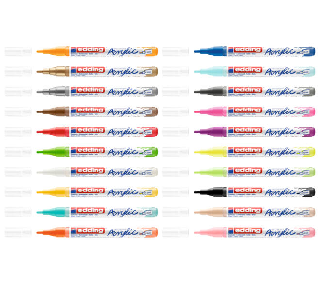 Acrylmarker edding e-5300 fijn zwart