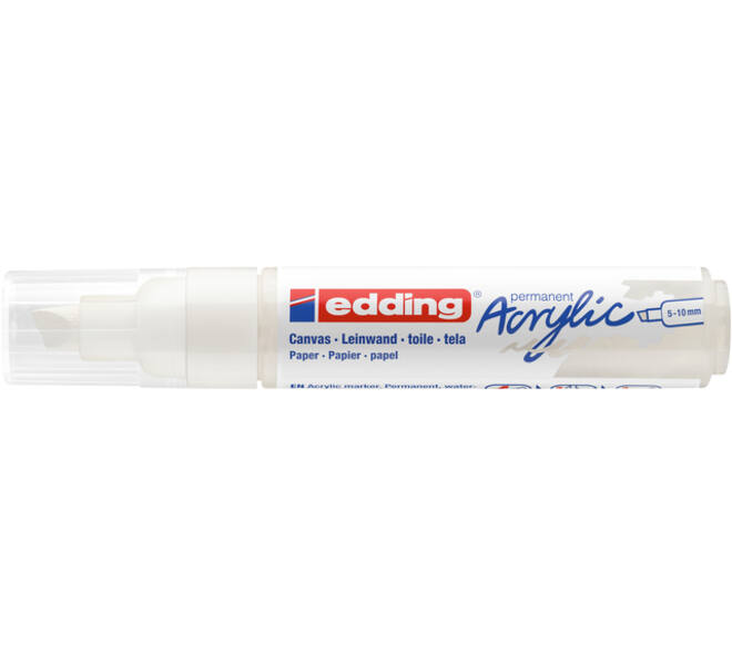 Acrylmarker edding e-5000 breed  verkeerswit
