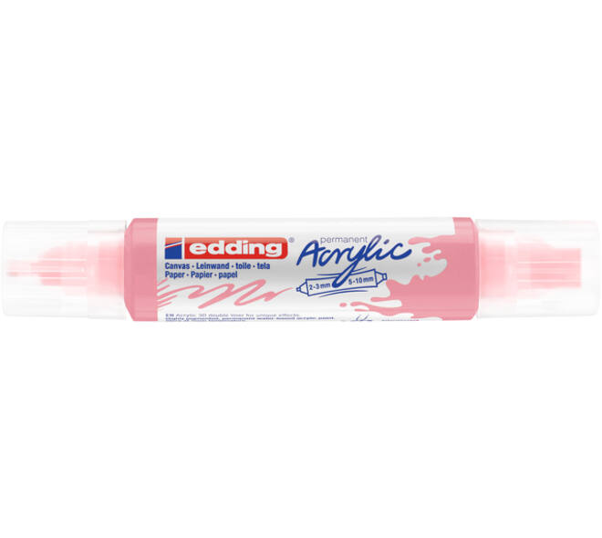 Acrylmarker edding e-5400 3D double liner stijlvol mauve