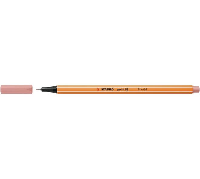 Fineliner STABILO point 88/28 fijn donkerblush