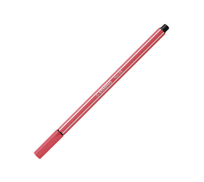 Viltstift STABILO Pen 68/47 medium roestig rood