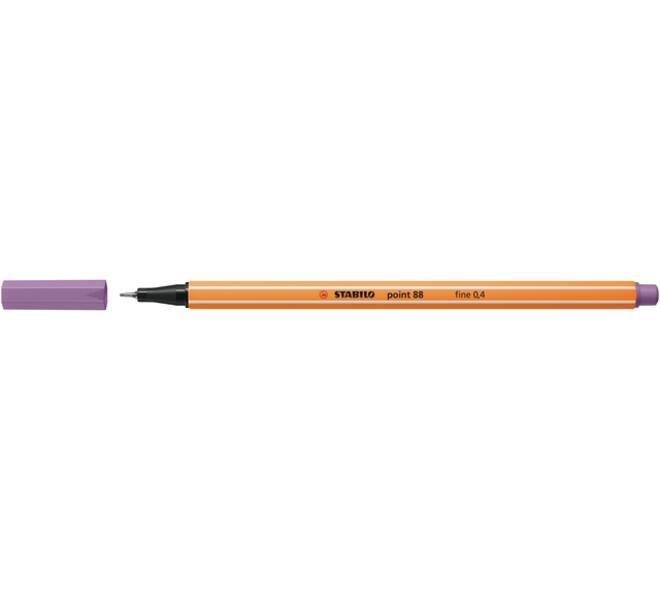 Fineliner STABILO point 88/62 fijn pruimenpaars