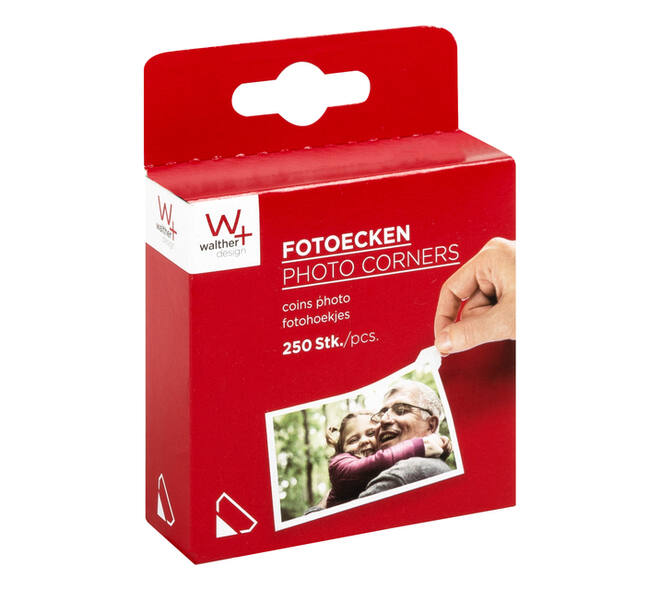 Fotohoeken walther design 10x18mm 250 stuks