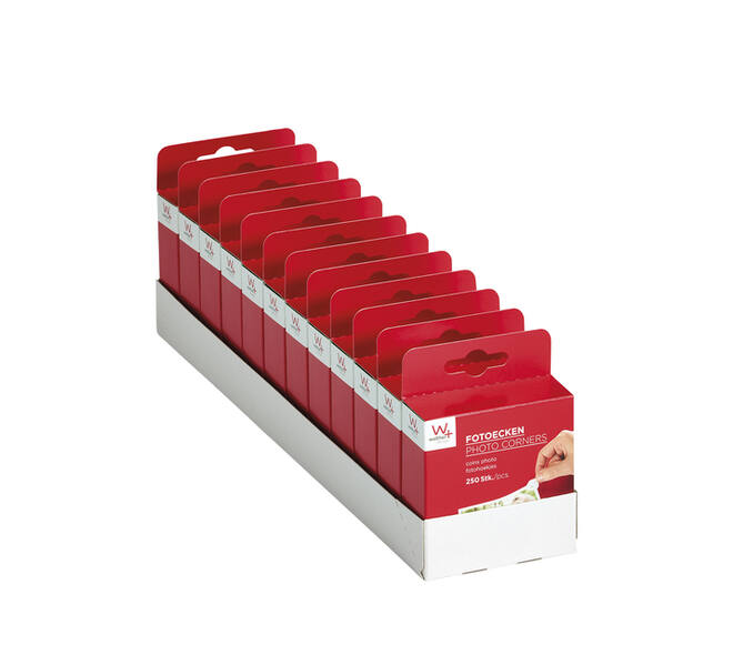 Fotohoeken walther design 10x18mm 250 stuks