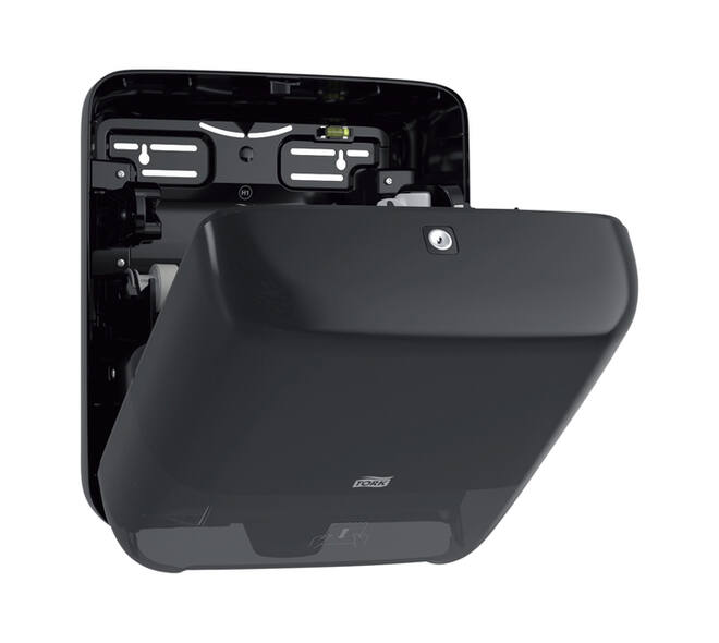 Handdoekroldispenser Tork H1 Elevation Matic zwart 551008