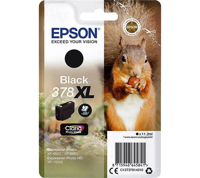 Inktcartridge Epson 378XL T3794 zwart