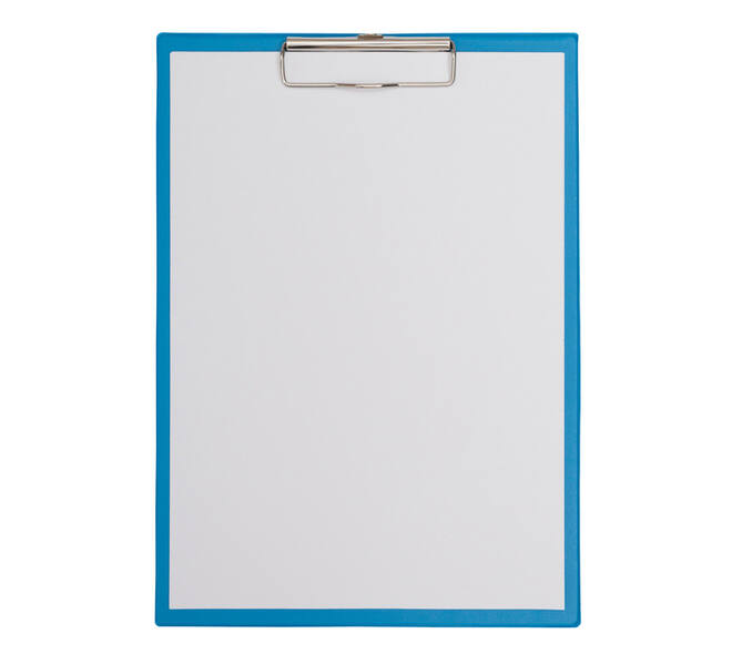 Klembord MAUL A4 staand PVC lichtblauw