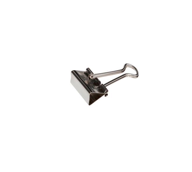 Papierklem MAUL 215 foldback 19mm capaciteit 7mm zilver 12 stuks