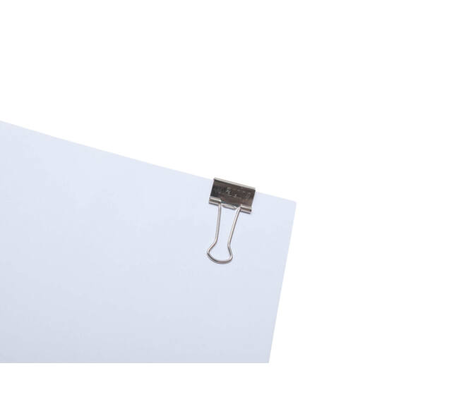 Papierklem MAUL 215 foldback 19mm capaciteit 7mm zilver 12 stuks