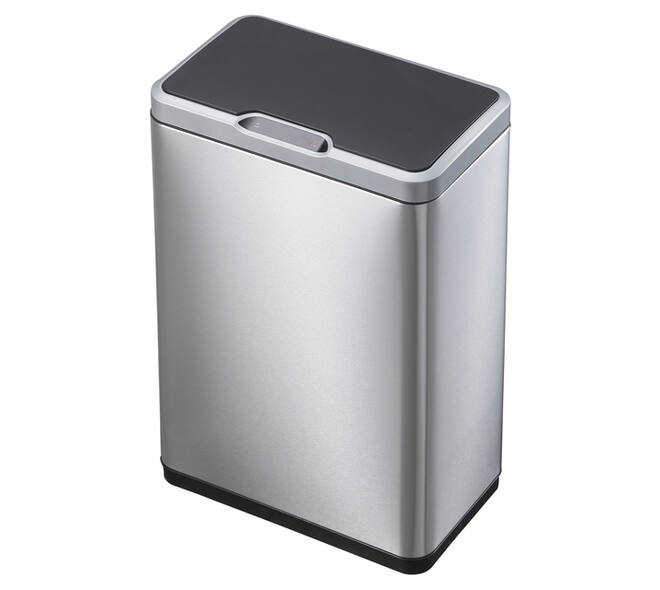 Afvalbak EKO Mirage met sensor 20+20liter RVS mat