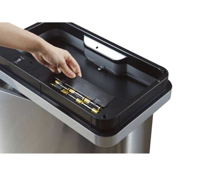 Afvalbak EKO Mirage met sensor 20+20liter RVS mat