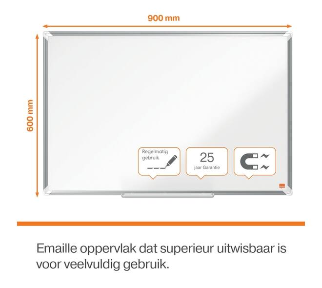Whiteboard Nobo Premium Plus 60x90cm emaille