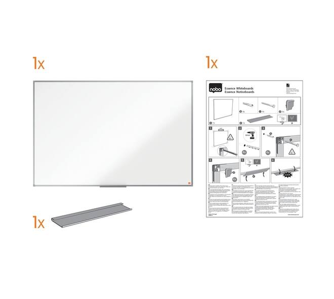 Whiteboard Nobo Essence 45x60cm staal