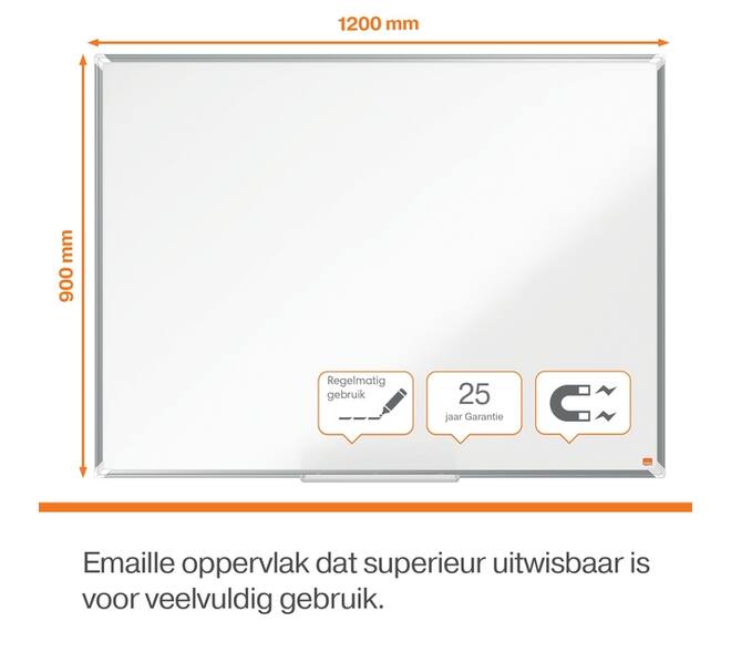 Whiteboard Nobo Premium Plus 90x120cm emaille