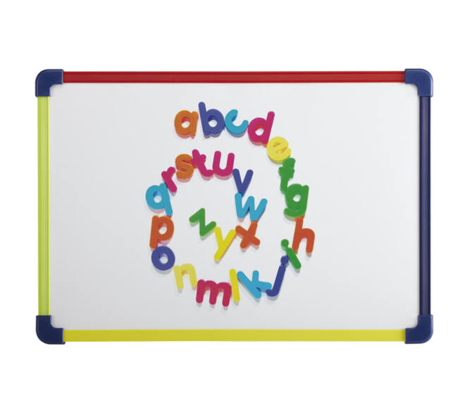 Whiteboard MAUL 24x35cm 2-zijdig beschrijf- wisbaar magnetisch staal