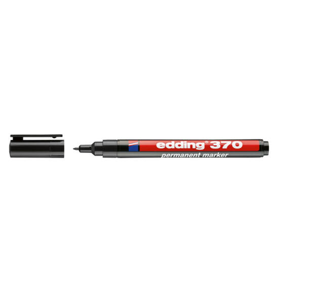 Viltstift edding 370 rond 1mm zwart