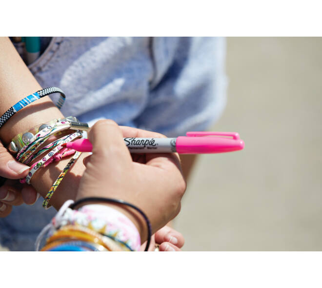 Viltstift Sharpie rond fijn assorti blister à 12 stuks