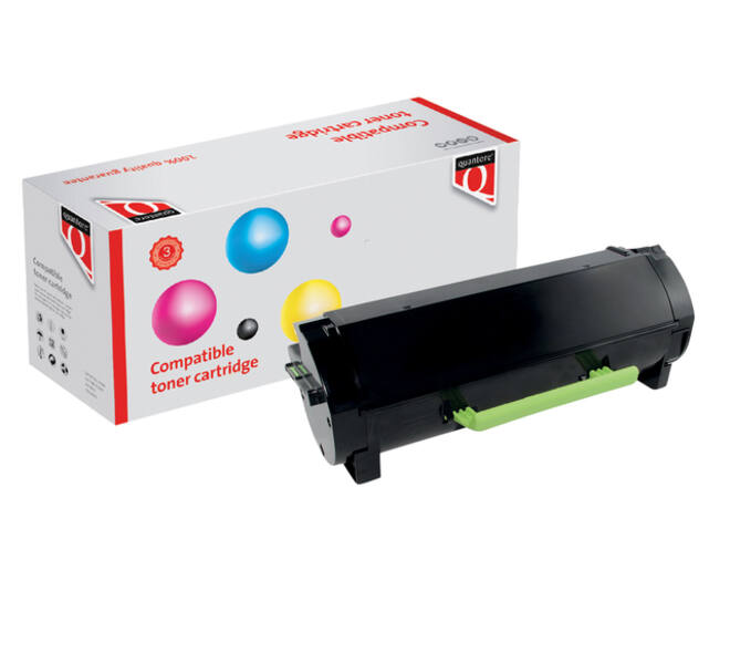 Tonercartridge Quantore alternatief tbv Lexmark 60F2000 zwart