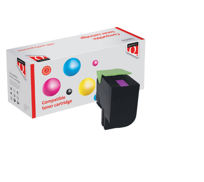Tonercartridge Quantore alternatief tbv Lexmark 80C2HM0 rood