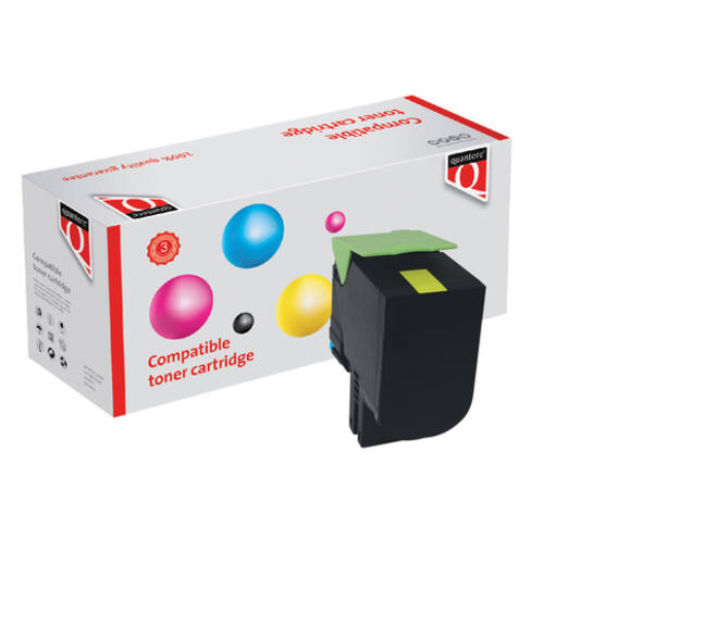 Tonercartridge Quantore alternatief tbv Lexmark 70C0X40 geel