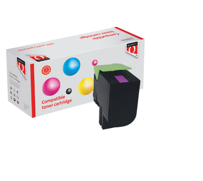 Tonercartridge Quantore alternatief tbv Lexmark 80C2SM0 rood