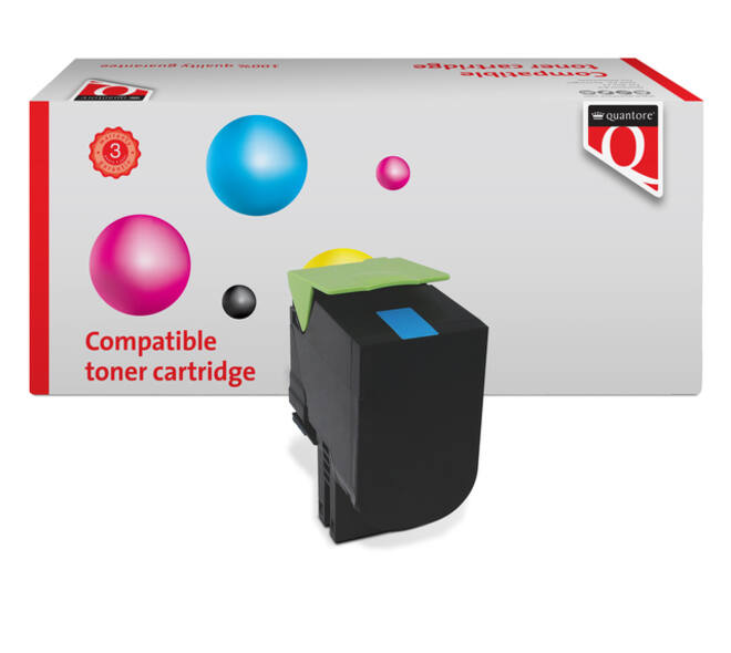 Tonercartridge Quantore alternatief tbv Lexmark 71B20C0 blauw