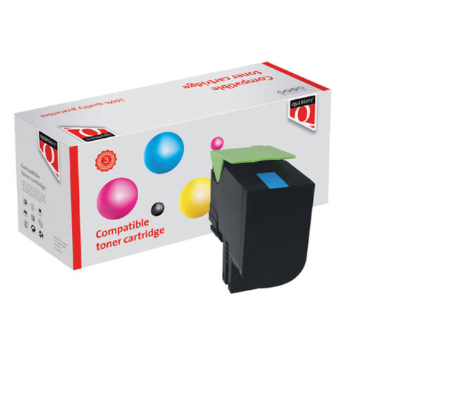 Tonercartridge Quantore alternatief tbv Lexmark 70C0X20 blauw