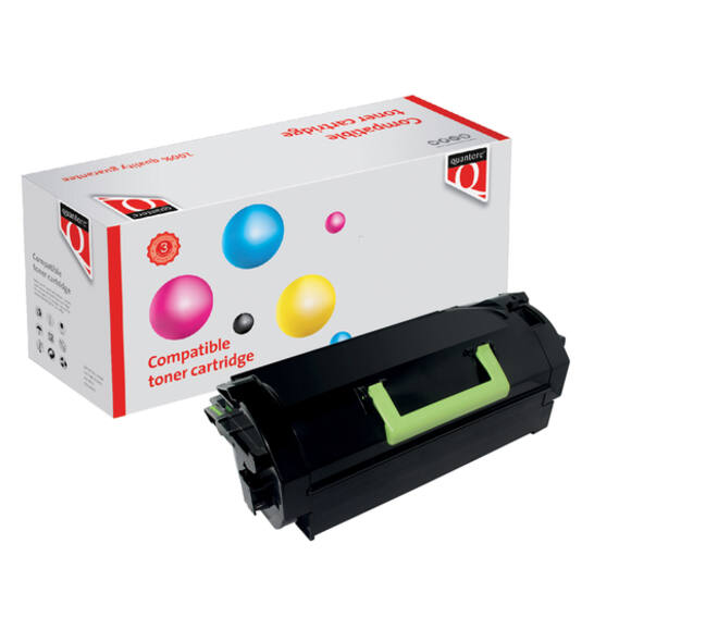 Tonercartridge Quantore alternatief tbv Lexmark 62D2X00 zwart