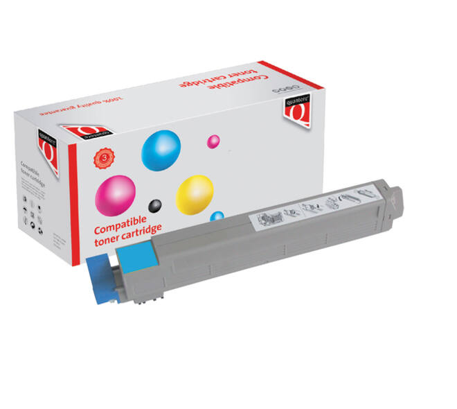 Tonercartridge Quantore Oki 44643003 cyan