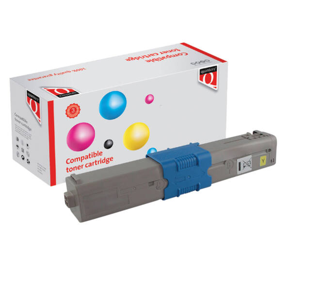 Toner Quantore alternatief tbv Oki 46490605 geel