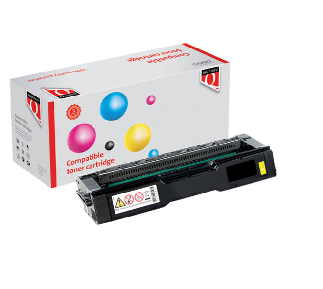 Toner Quantore alternatief tbv Ricoh 407902 geel