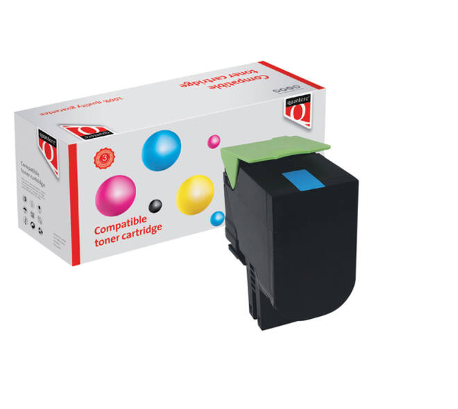 Tonercartridge Quantore alternatief tbv Lexmark 24B6008 blauw
