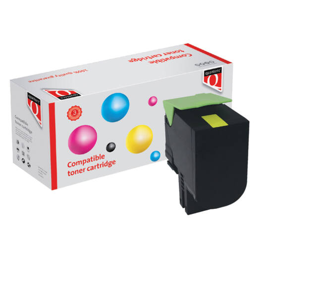 Tonercartridge Quantore alternatief tbv Lexmark 24B6010 geel