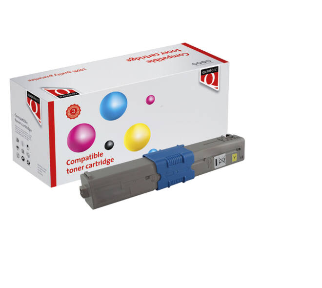 Toner Quantore alternatief tbv Oki 44844505 geel