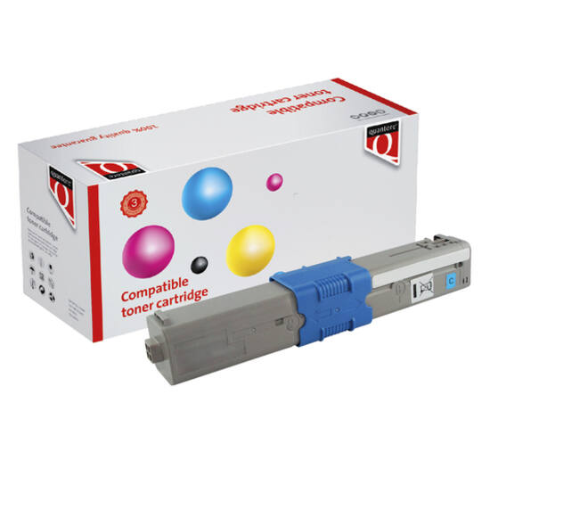 Toner Quantore alternatief tbv Oki 46507615 blauw