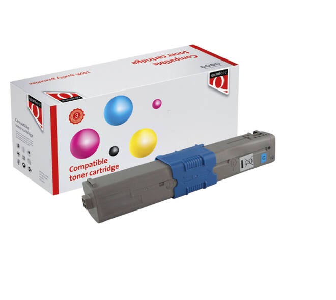 Toner Quantore alternatief tbv Oki 46471103 blauw