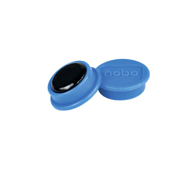 Magneet Nobo 13mm blauw 10 stuks
