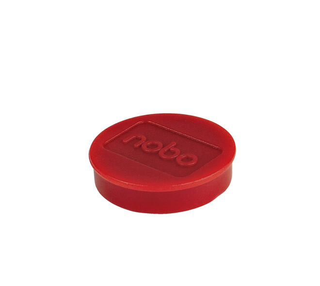 Magneet Nobo 32mm rood 10 stuks