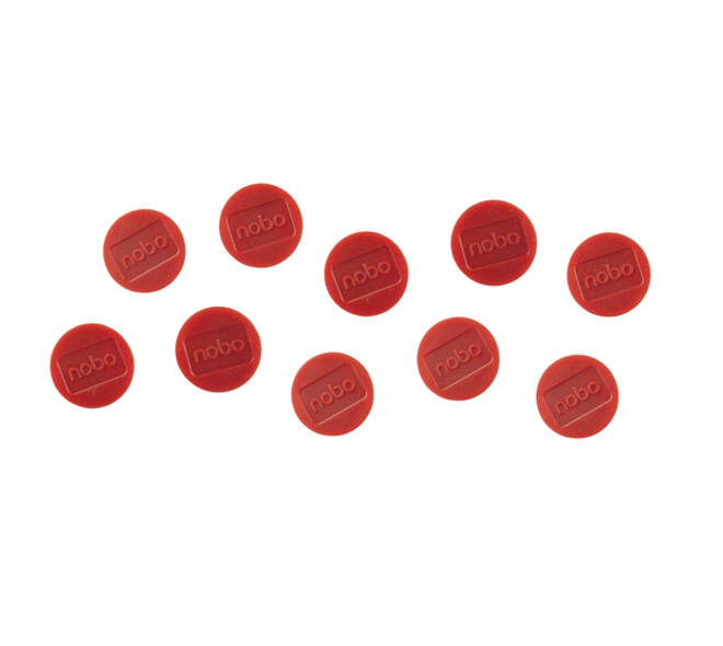 Magneet Nobo 32mm rood 10 stuks