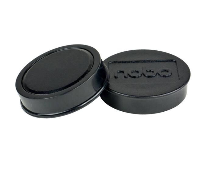Magneet Nobo 38mm zwart 10 stuks