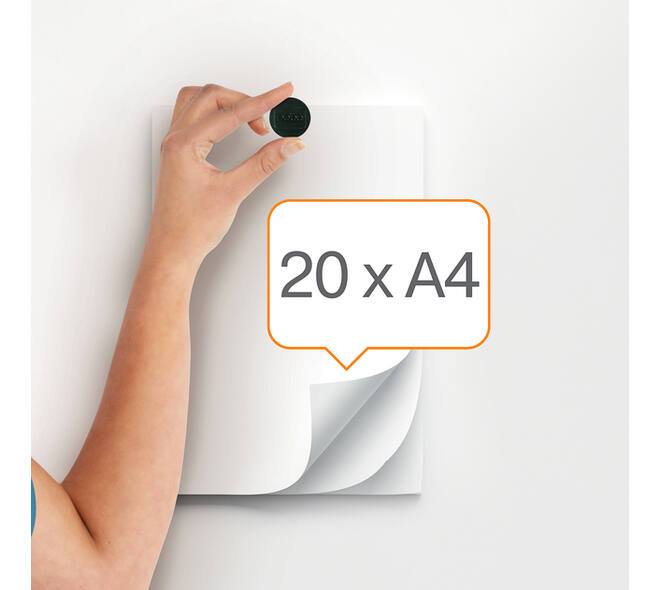 Magneet Nobo 38mm zwart 10 stuks