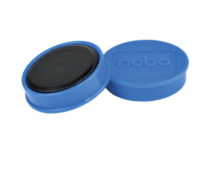 Magneet Nobo 32mm blauw 10 stuks